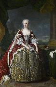 Jean Baptiste van Loo Princess Augusta of Saxe Gotha oil painting reproduction